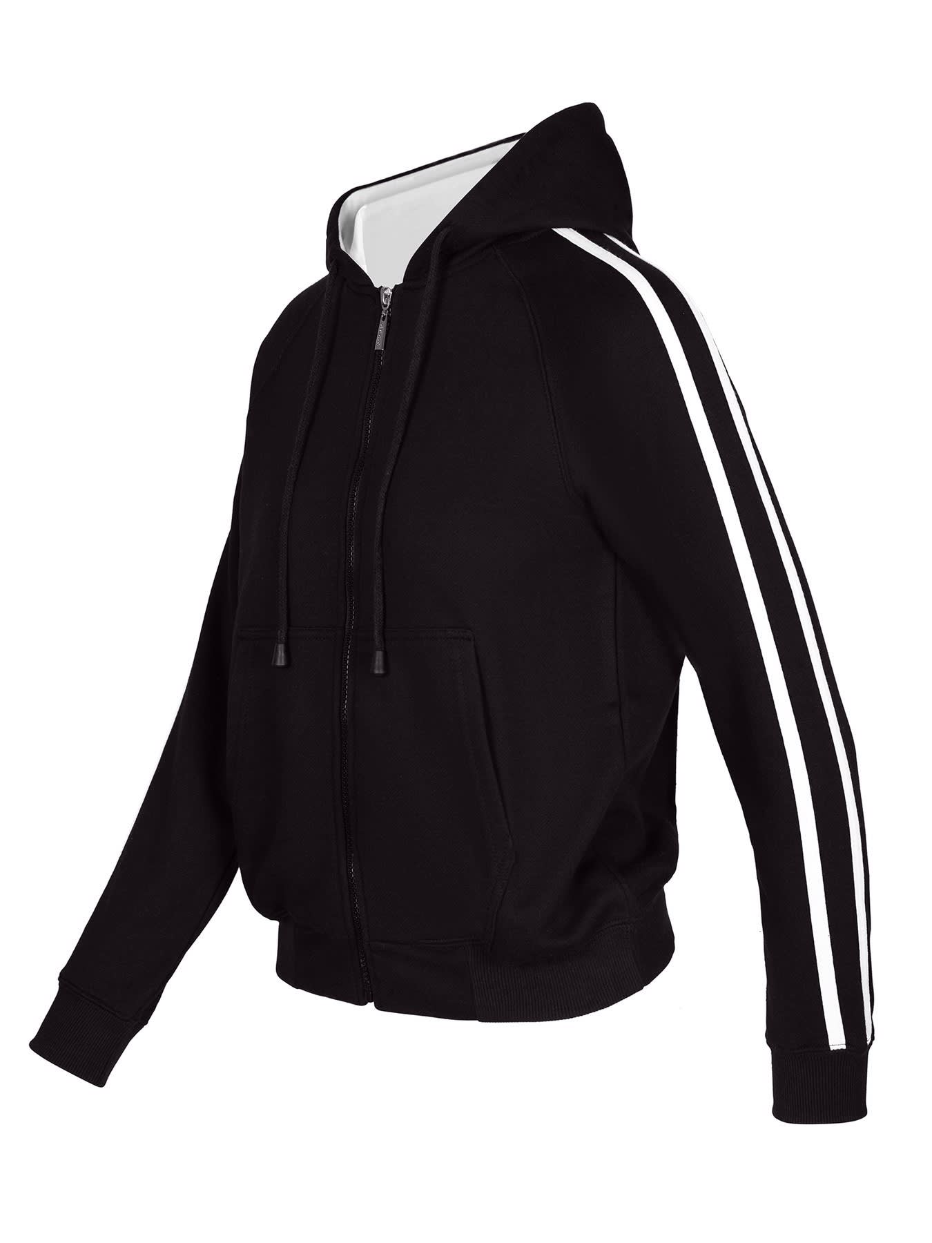 Womens/Junior stripe sleeves Hoodies