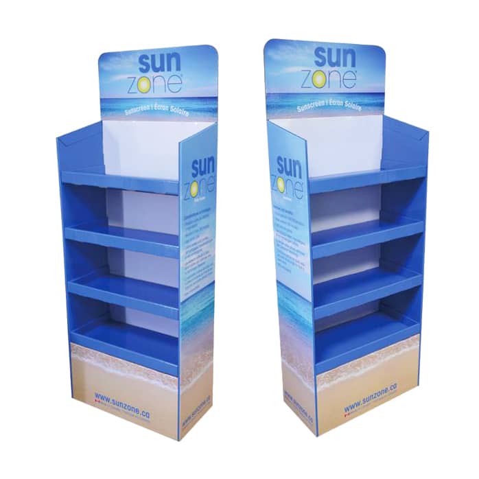 Self Assembly Premium Cardboard Floor Display