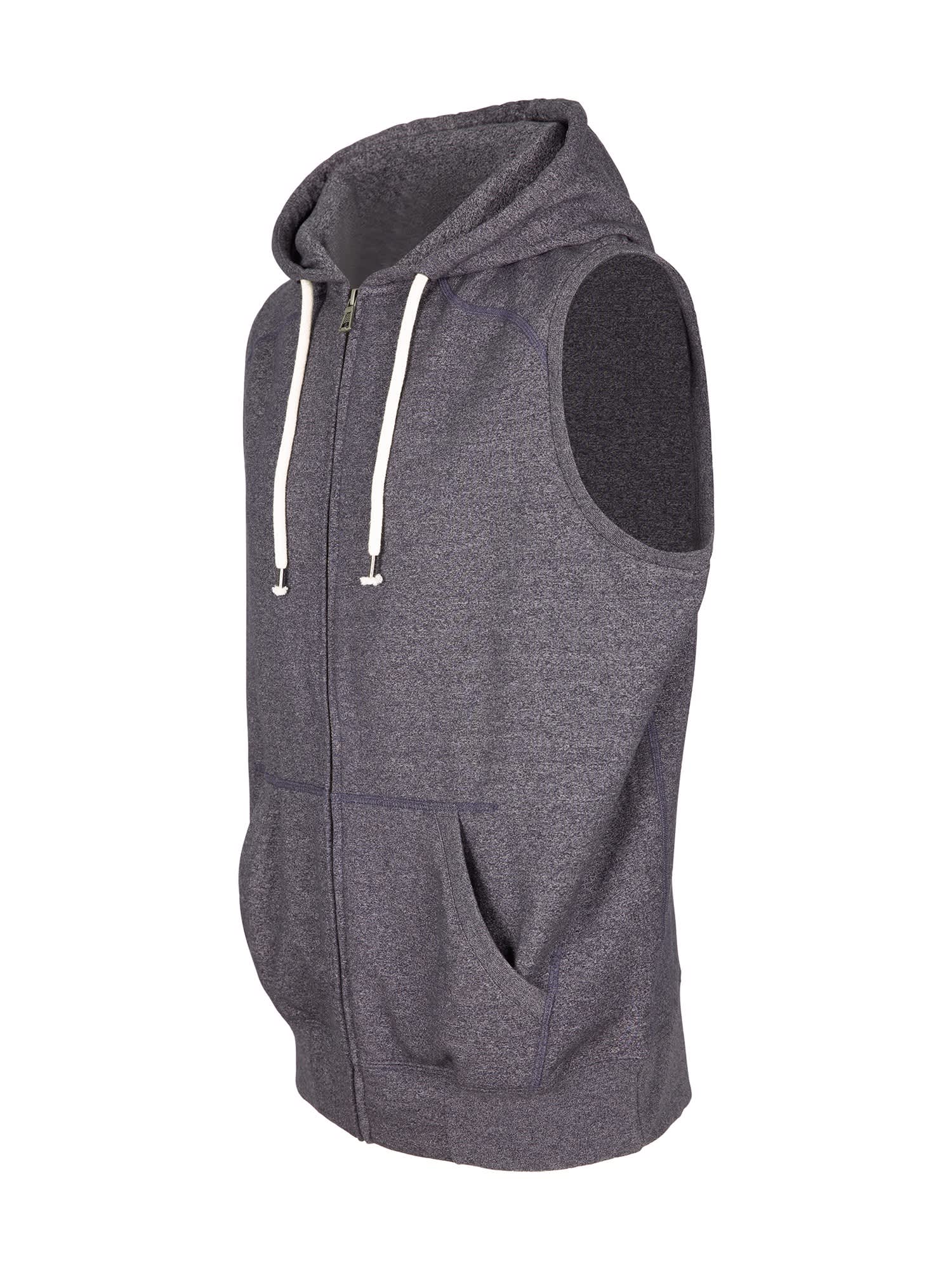 Mens Heather SLEEVELESS ZIP Hoodies - Greatness Range
