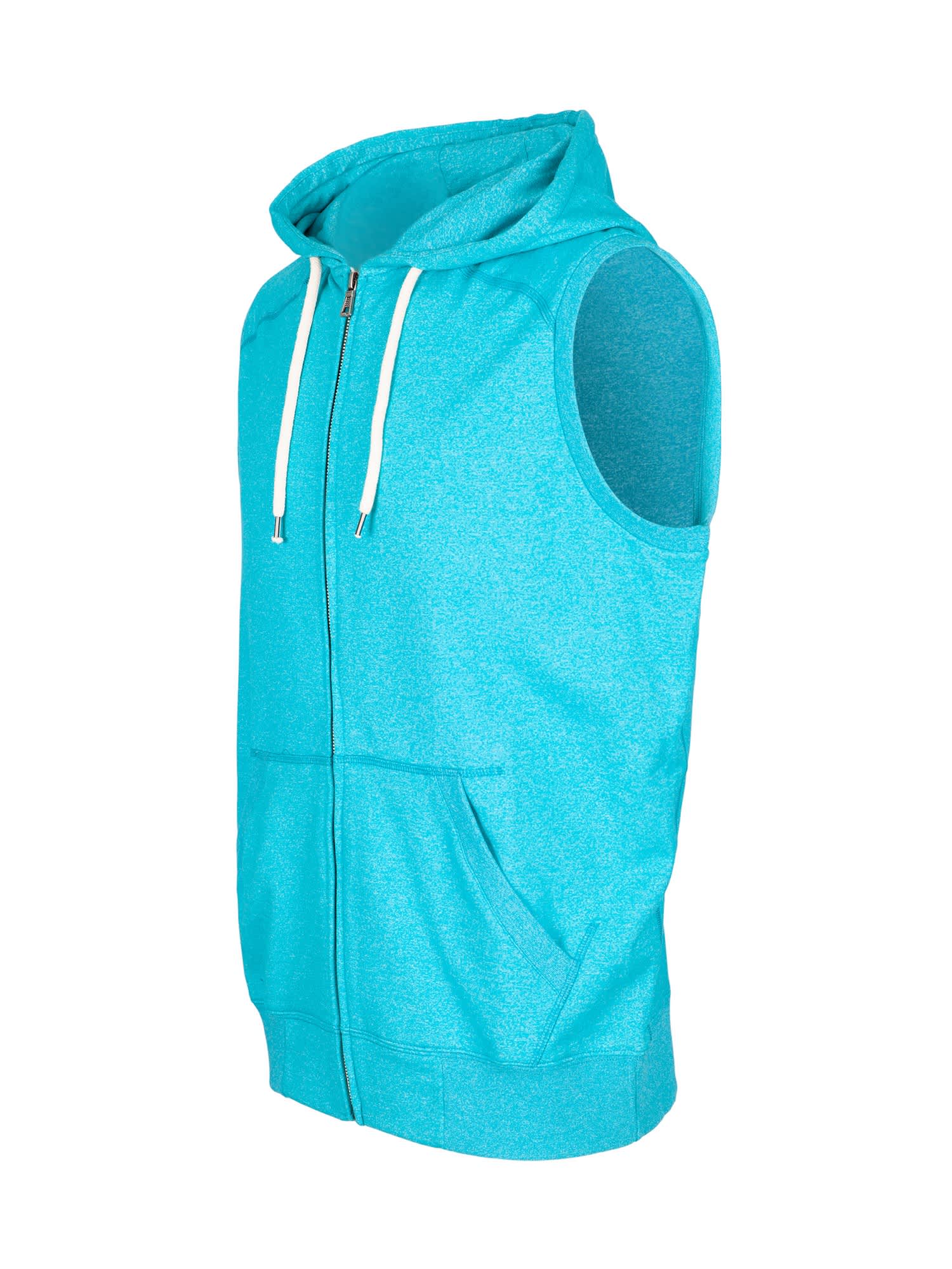 Mens Heather SLEEVELESS ZIP Hoodies - Greatness Range