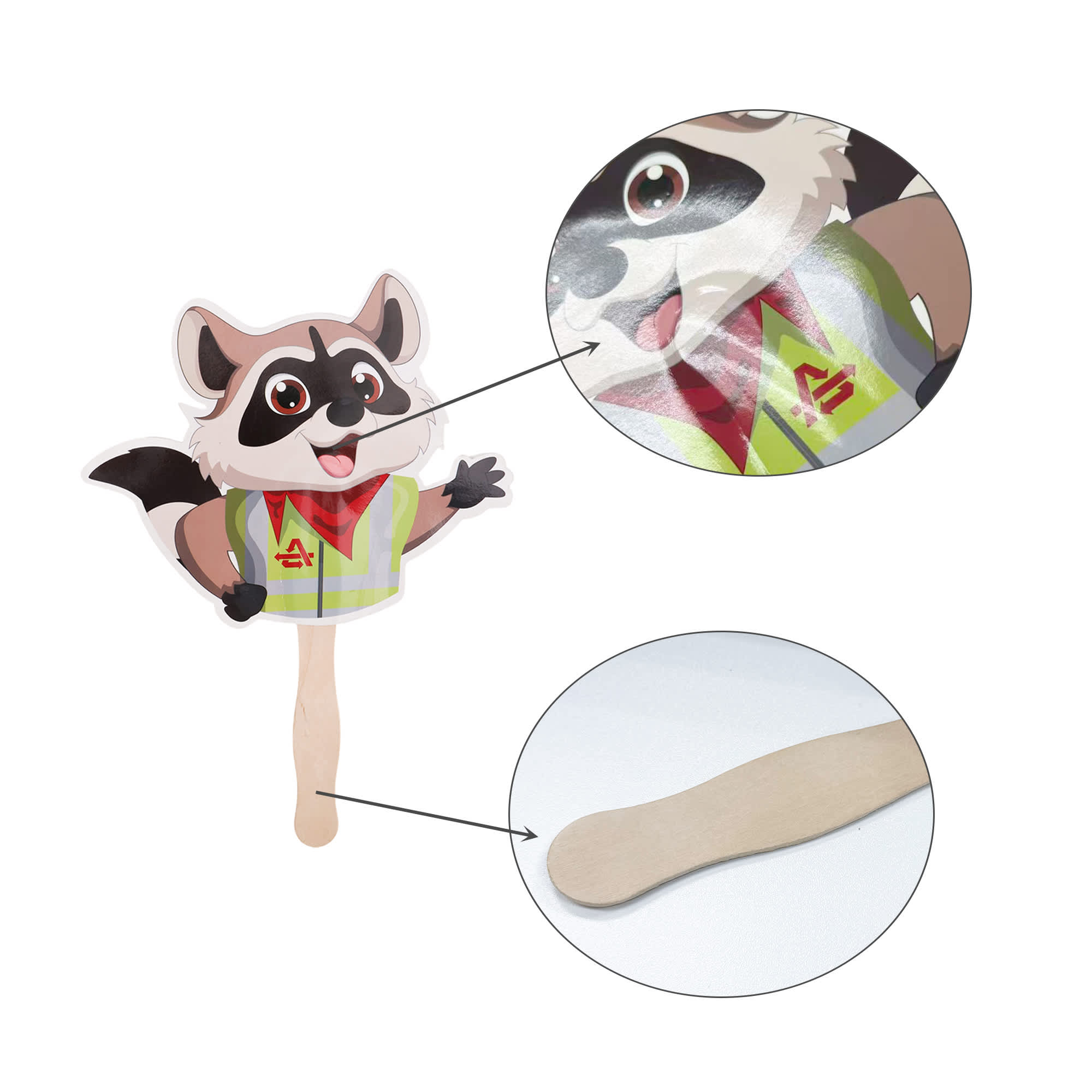 Custom Shape Paper Hand Fan