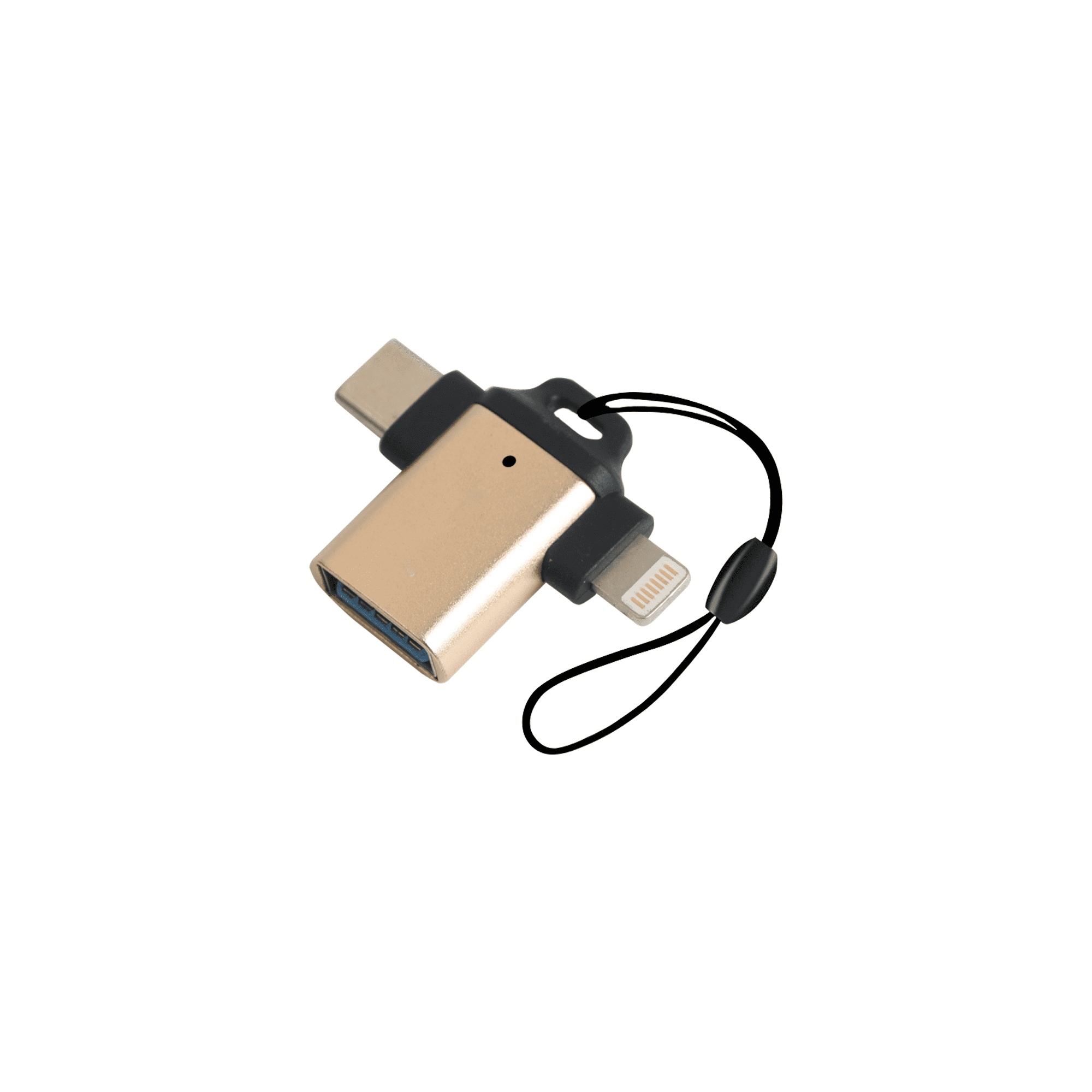 USB 3.0 to USB C Lightning OTG Adapter