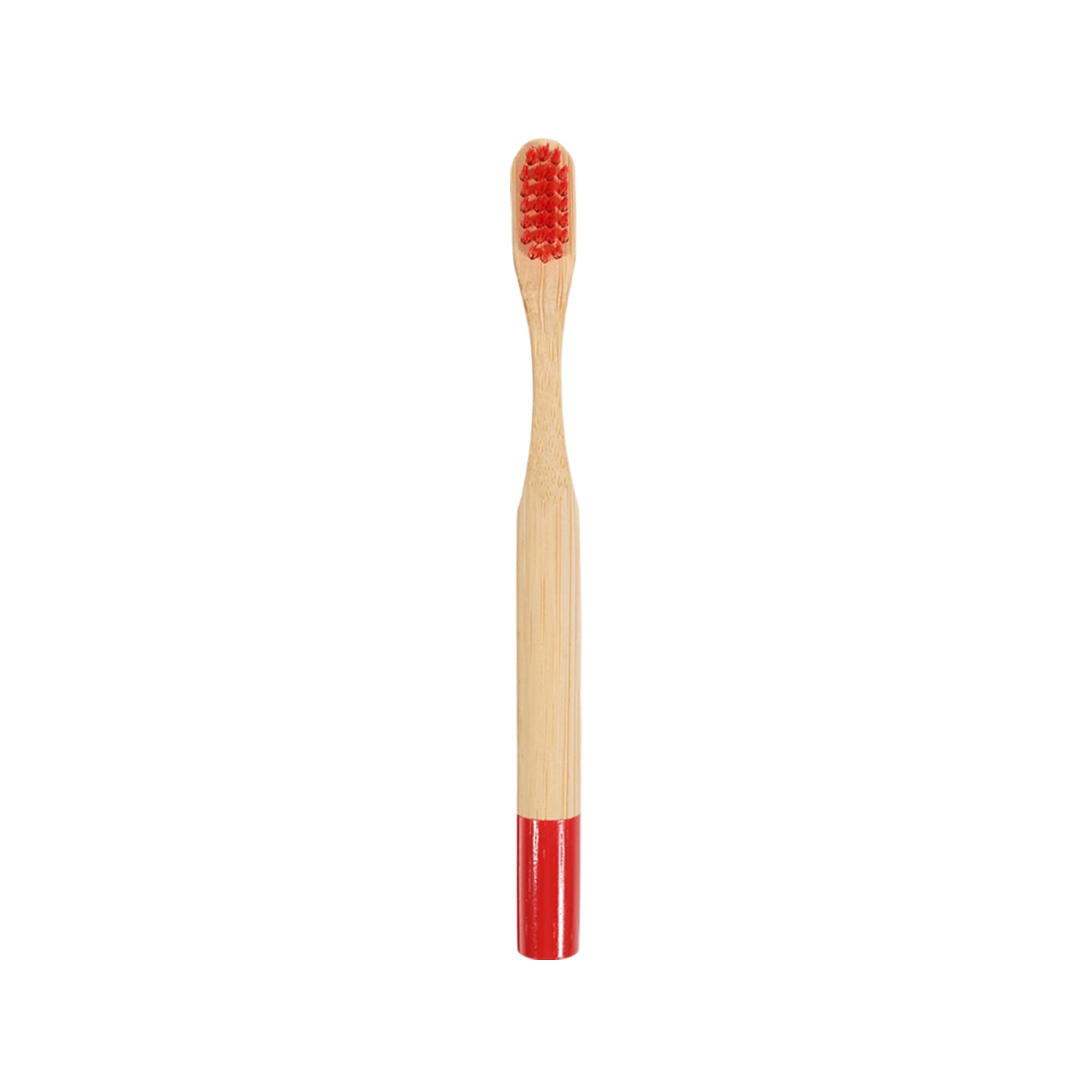 Small Round Handle Colorful Bamboo Toothbrush
