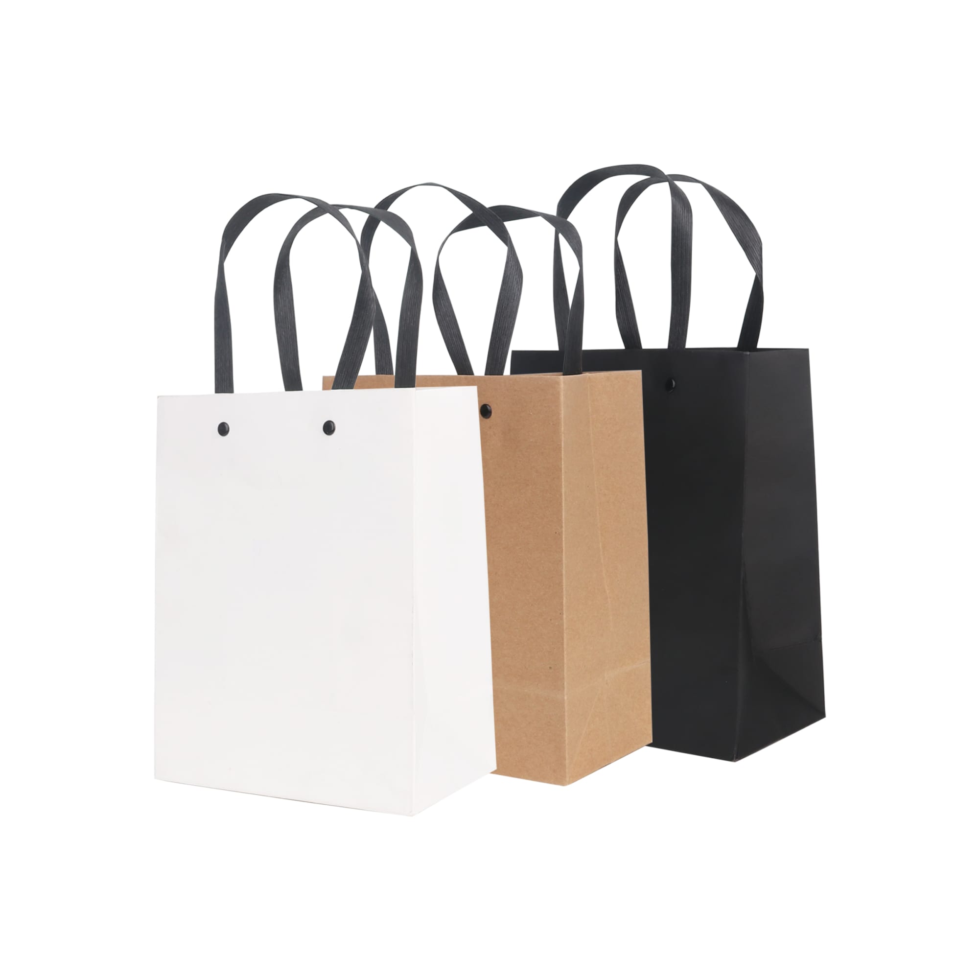 Small Vertical Paper Bag with Knitted Handle(170 x 220 x 100mm)