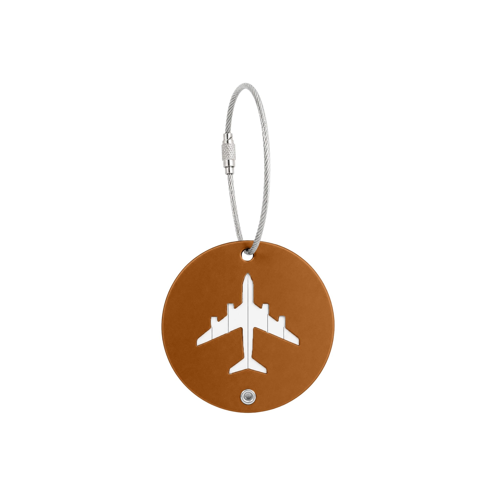 Plane Round Wire Cable Luggage Tag