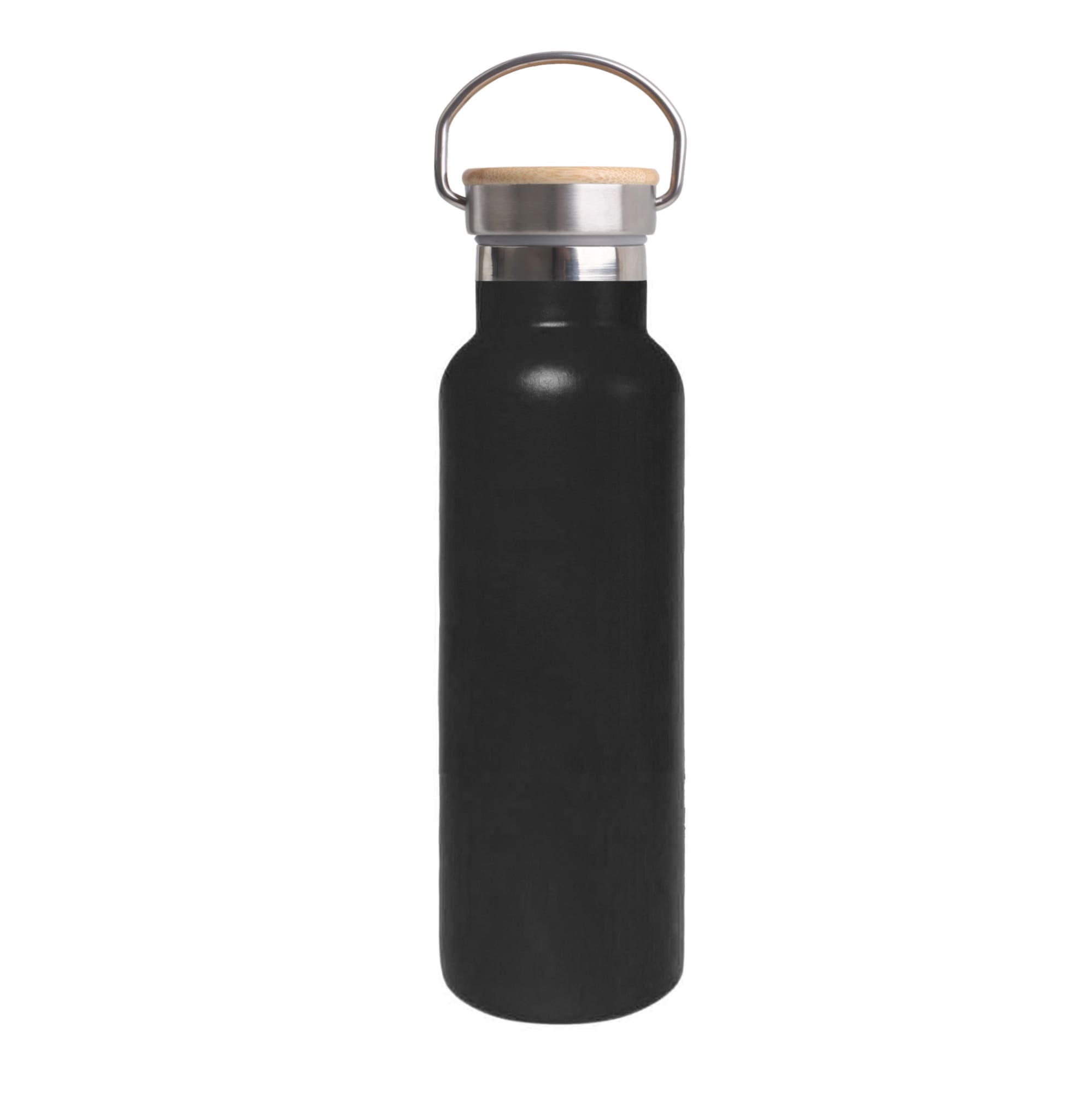 600ml Double Wall Vacuum Bottle with Bamboo Lid
