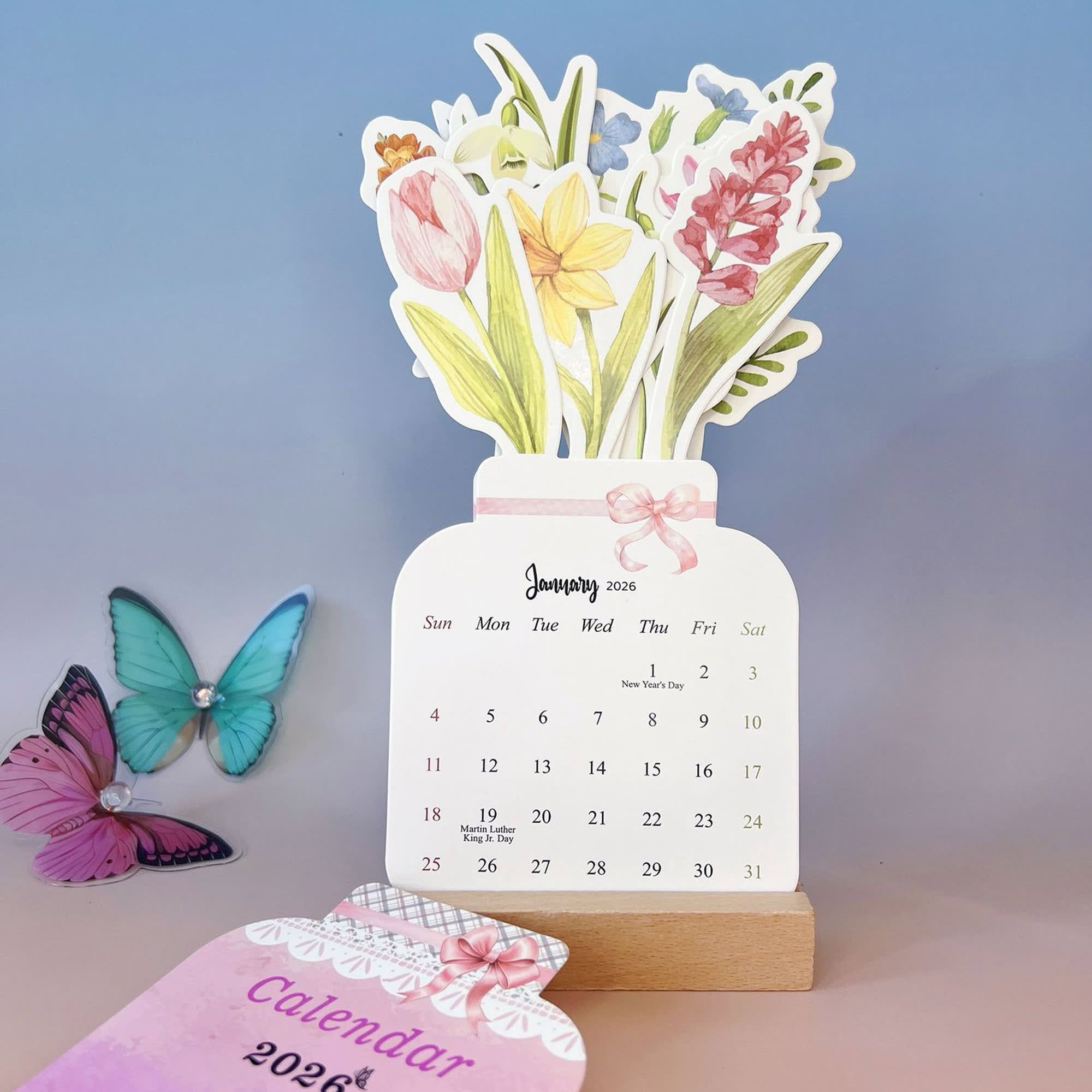 Flowers Desk Calendar