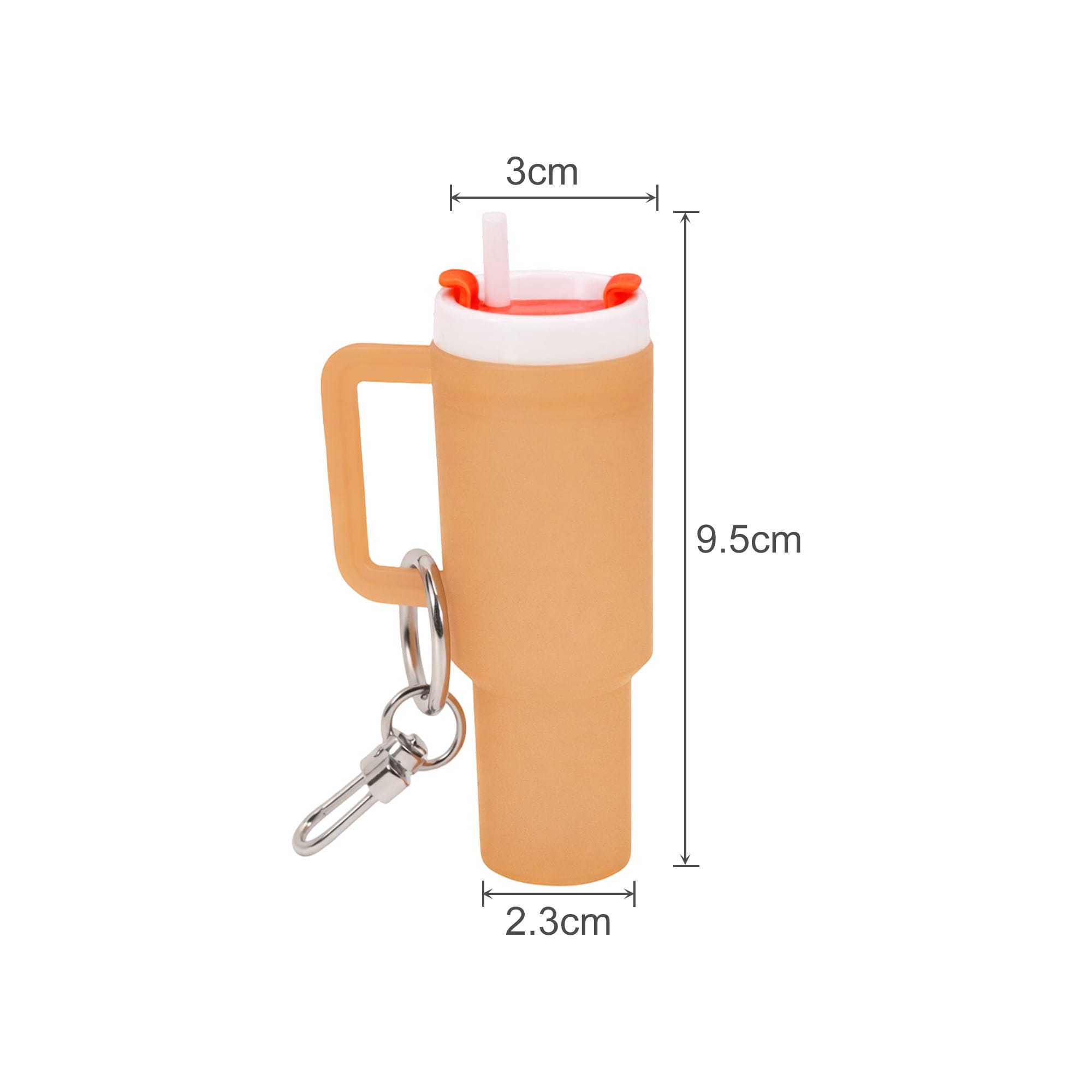Glow in the Dark Mini Tumbler Keyring