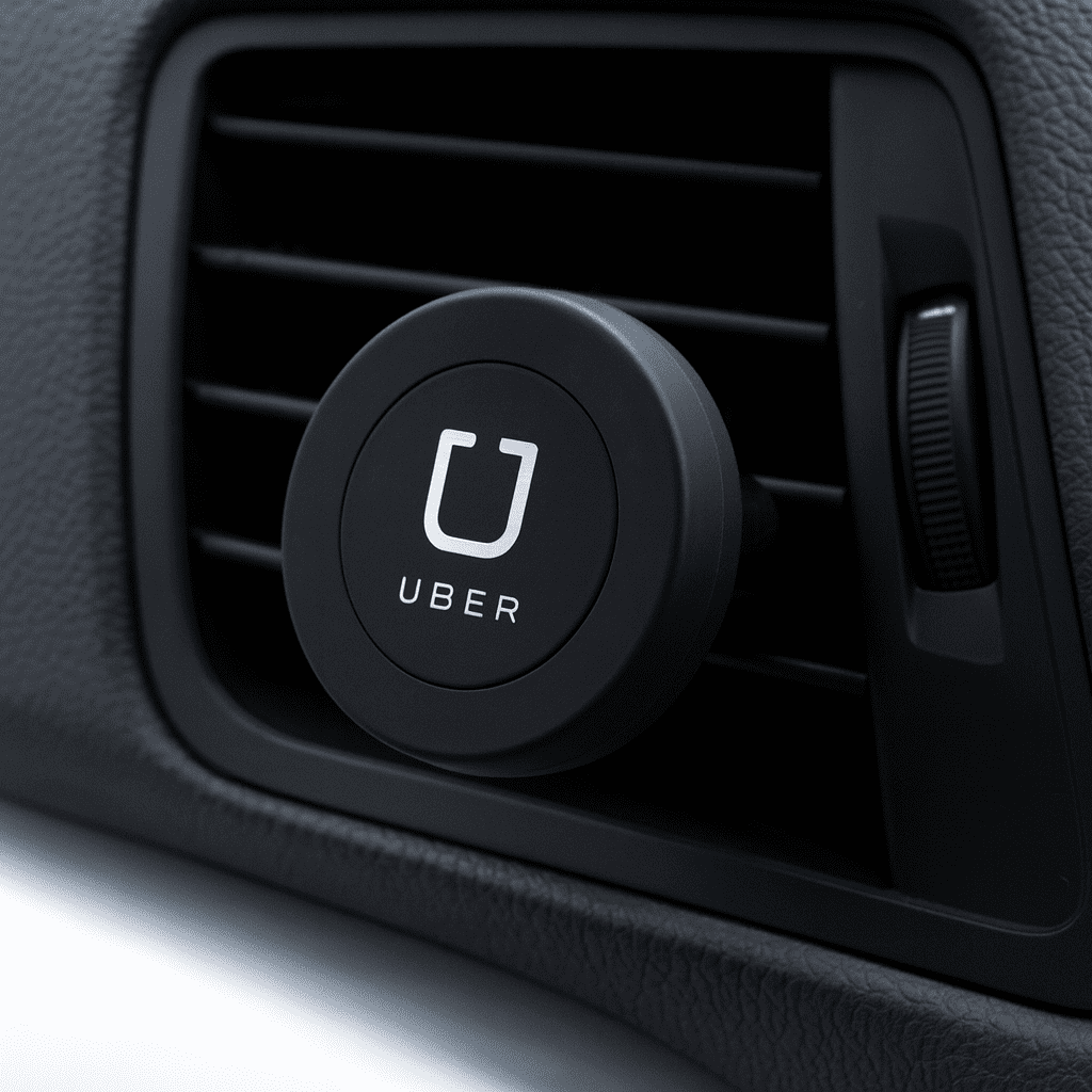Kozo Universal Magnetic Car Vent Mount - ABS - Black - Round