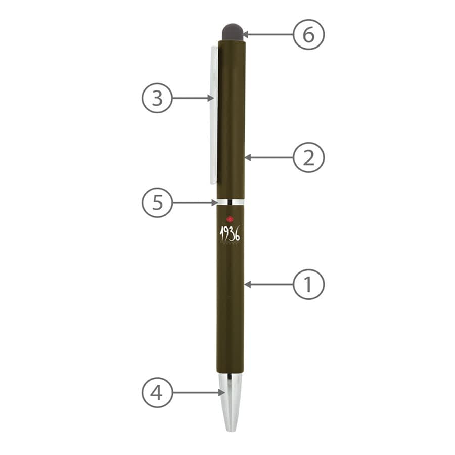 BND71XLS CLAP STYLUS TWIST METAL BALL PEN