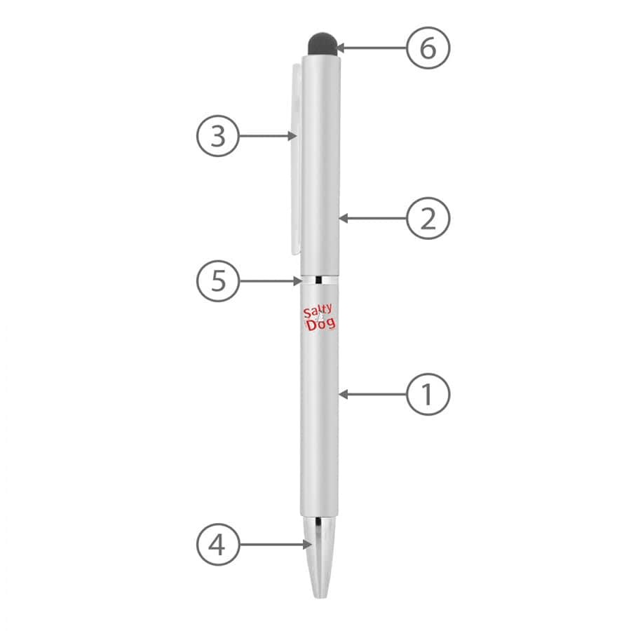 BND71XLS CLAP STYLUS TWIST METAL BALL PEN