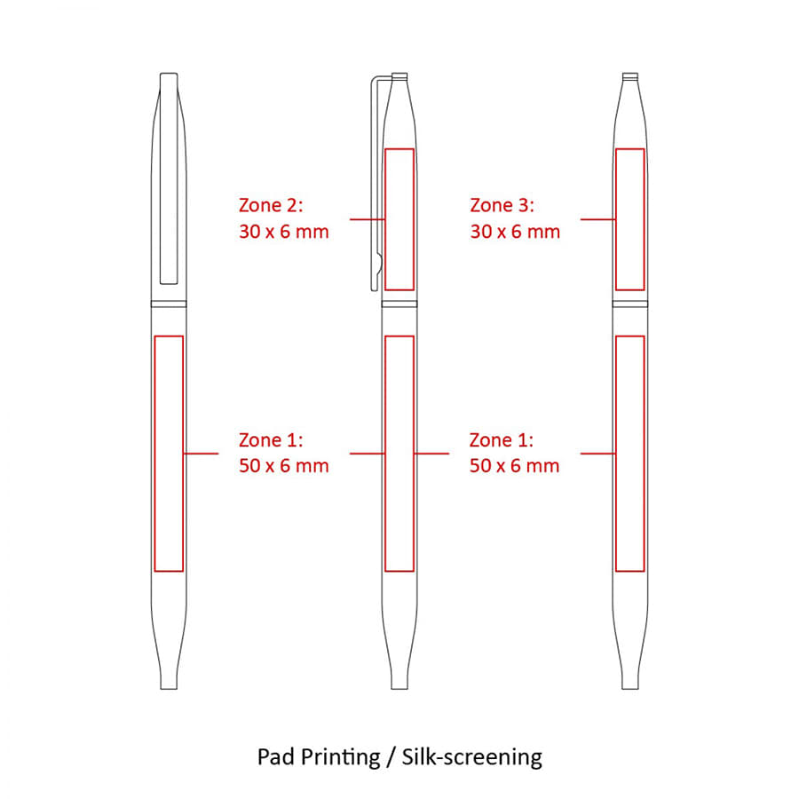 BND72 GLAD, THIN TWIST METAL BALL PEN