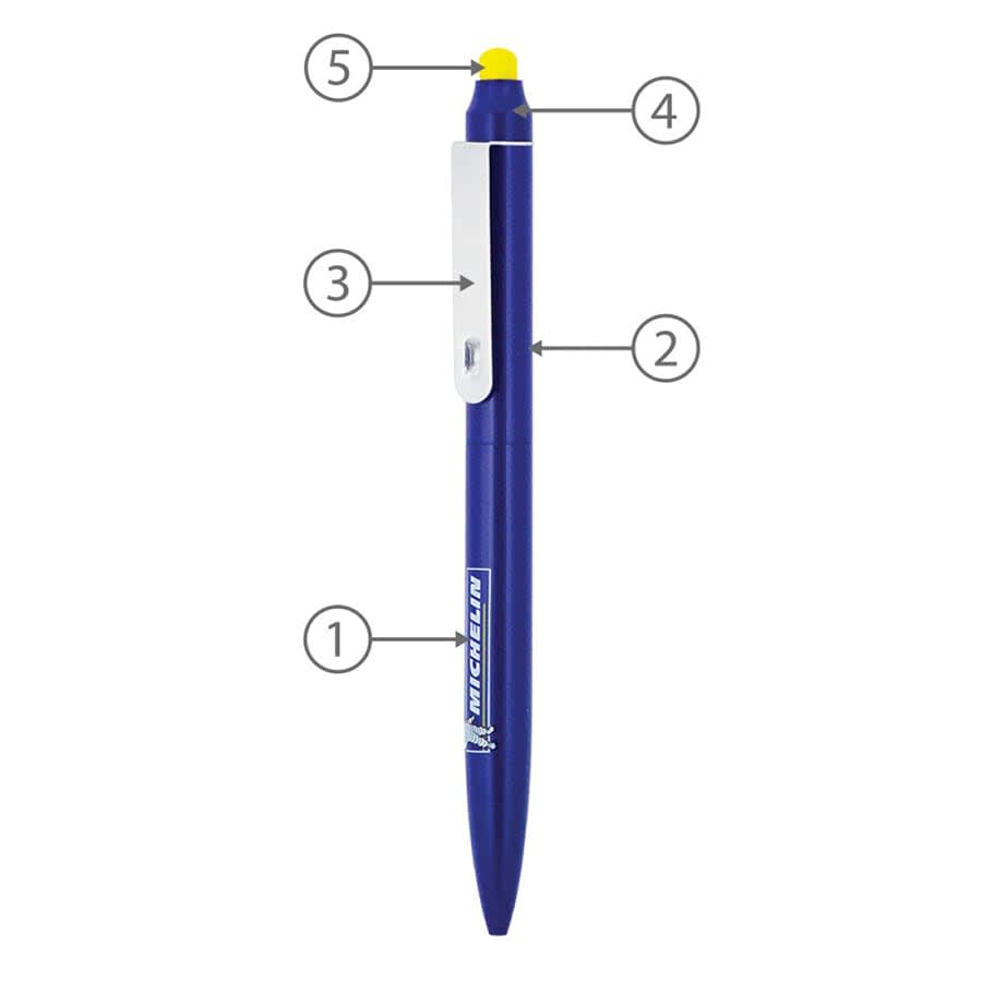 BND76S JOT, STYLUS, TWIST METAL BALLPEN
