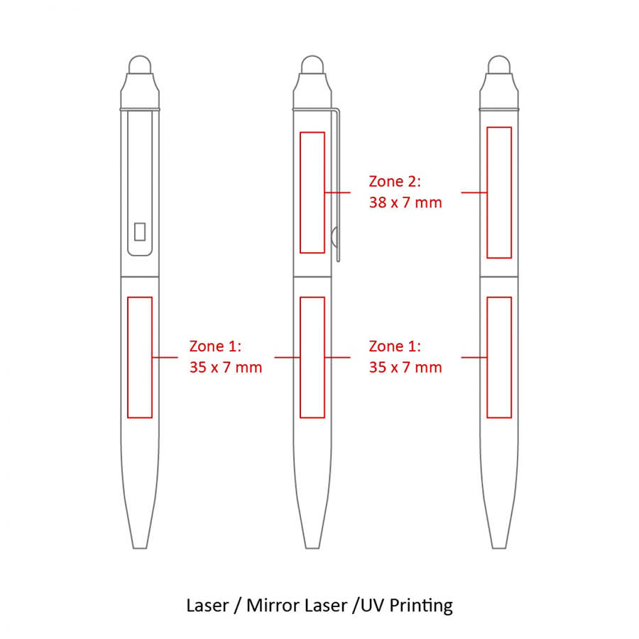 BND76S JOT, STYLUS, TWIST METAL BALLPEN