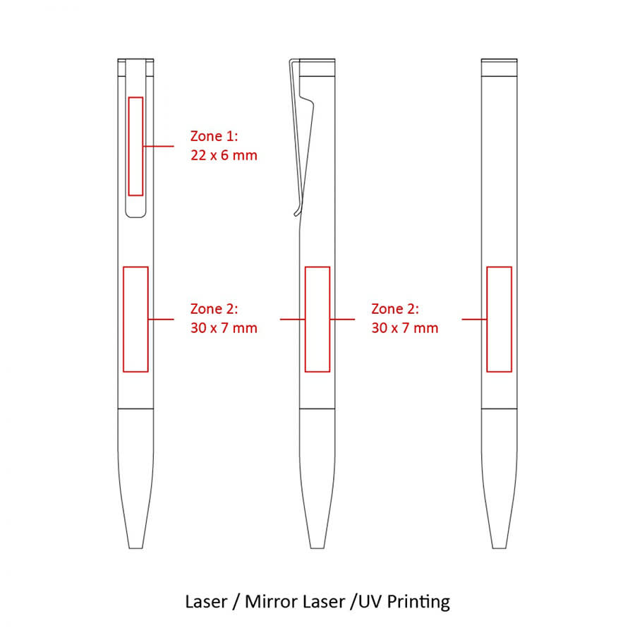 BND84 ATTEN, TWIST METAL BALL PEN
