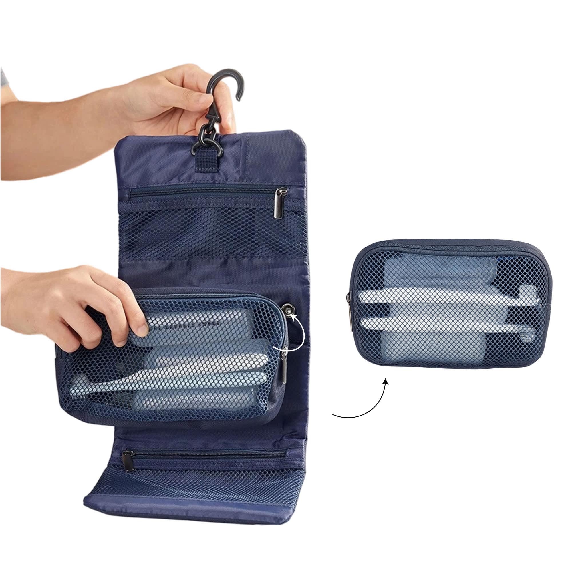 Folding Travel Toiletry Bag