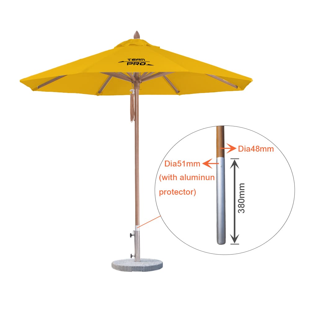 2x2m Wind-resistant Octagon Stock Colour Outdoor Umbrella