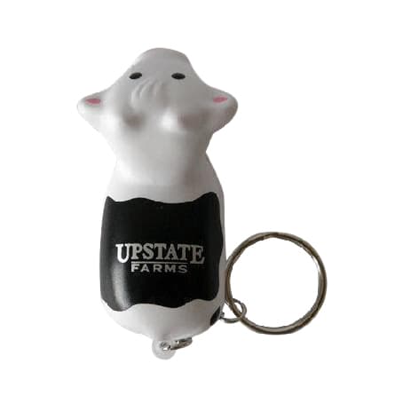 Keyring with Cow Stress Reliever