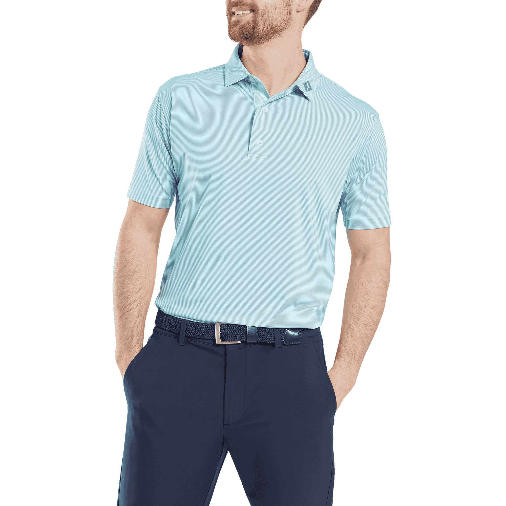 Foot Joy Stretch Pique Lisle Micro Feeder Stripe - Men's