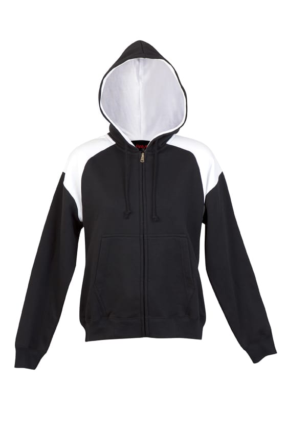 Womens/Juniors Shoulder Contrast ZIP Hoodie