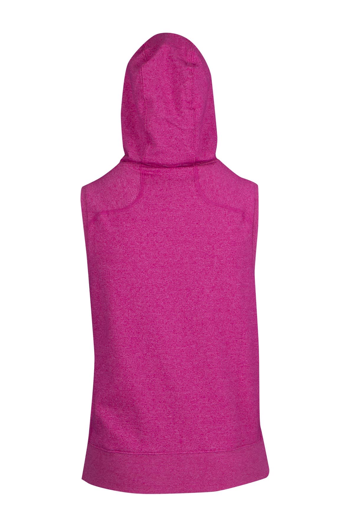 Womens/Junior Heather SLEEVELESS ZIP Hoodies - Greatness Range