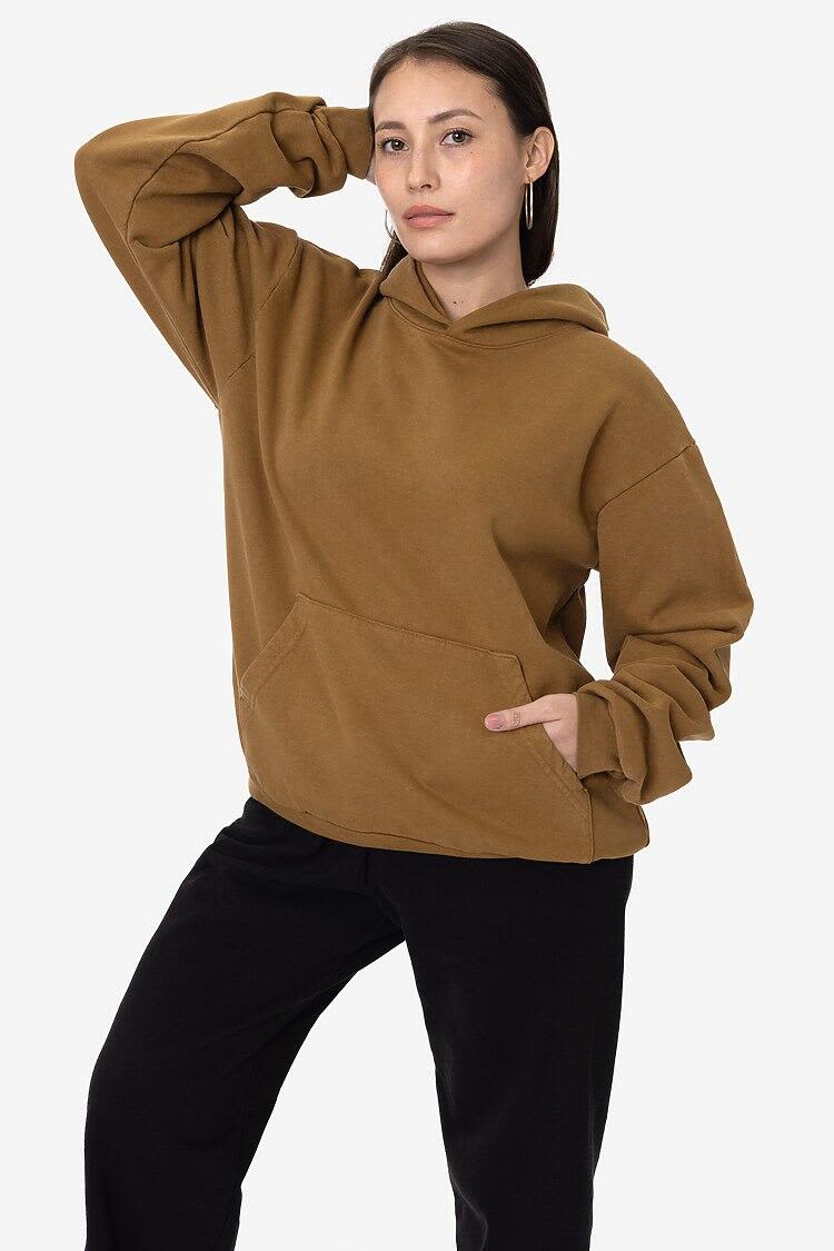 Garment Dye Heavy Fleece Hooded Pullover