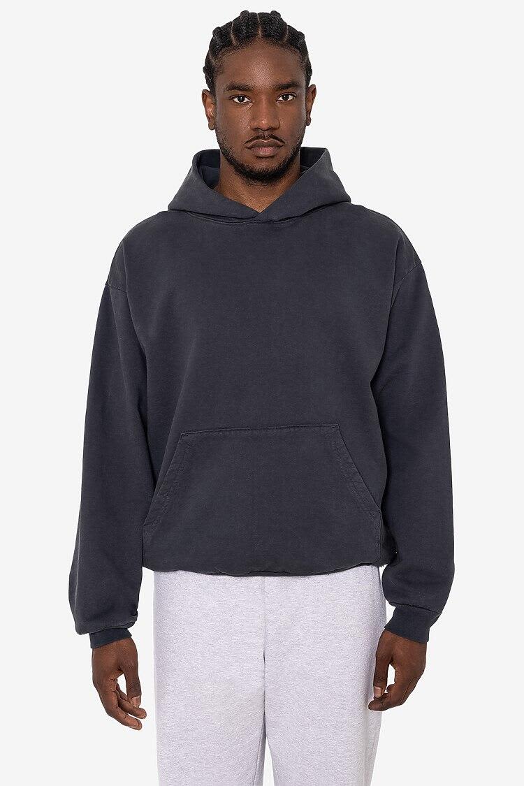 Garment Dye Heavy Fleece Hooded Pullover