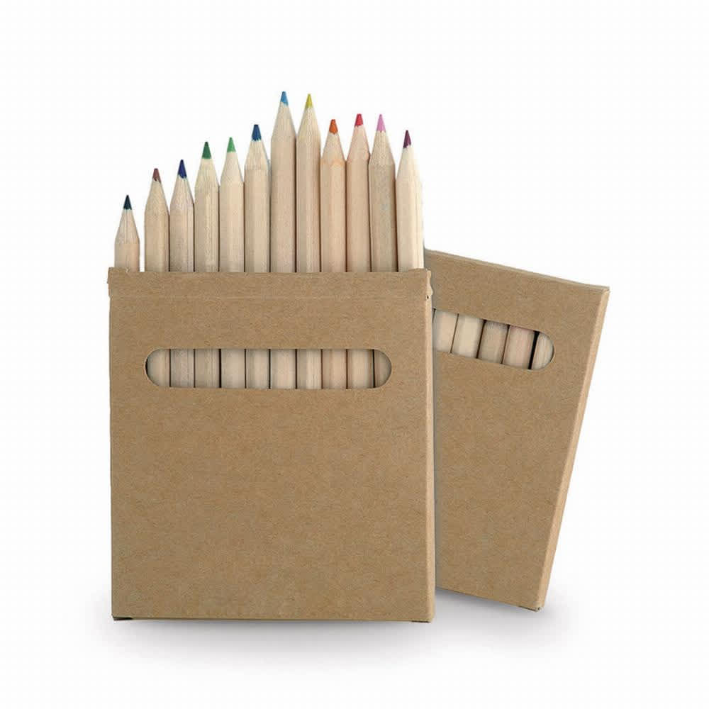 SENNA 12-Piece Wooden Pencil Set in Cardboard Box