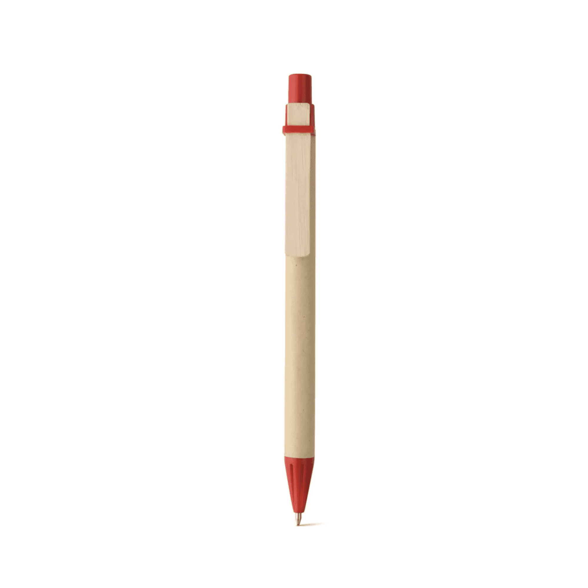 OSLO Eco Push-Action Ball Pen with Wooden Clip