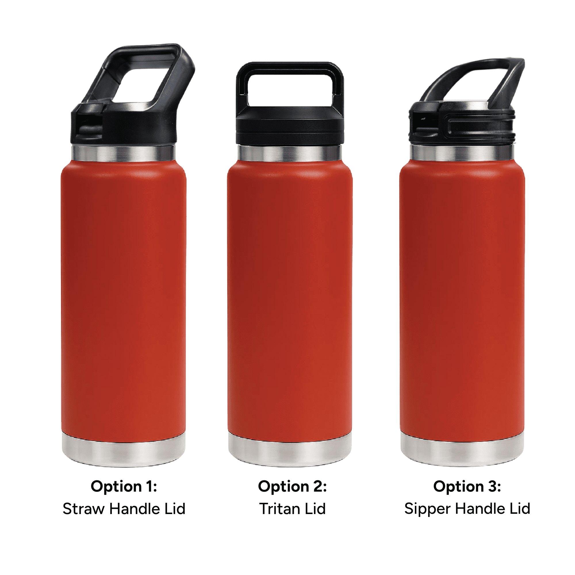 HYDRO - 750ml Vacuum Bottle - 3 Different Lid Options