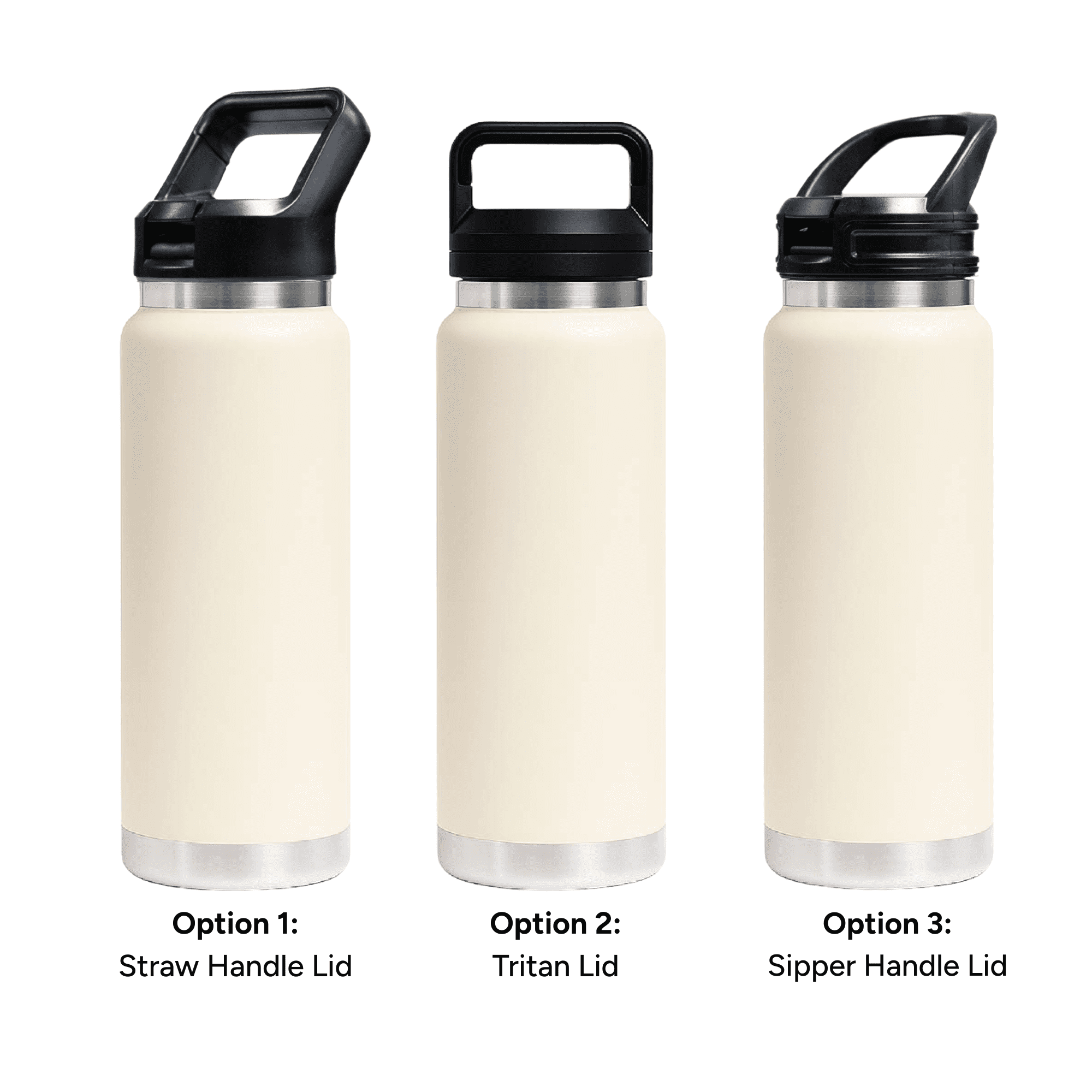 HYDRO - 750ml Vacuum Bottle - 3 Different Lid Options