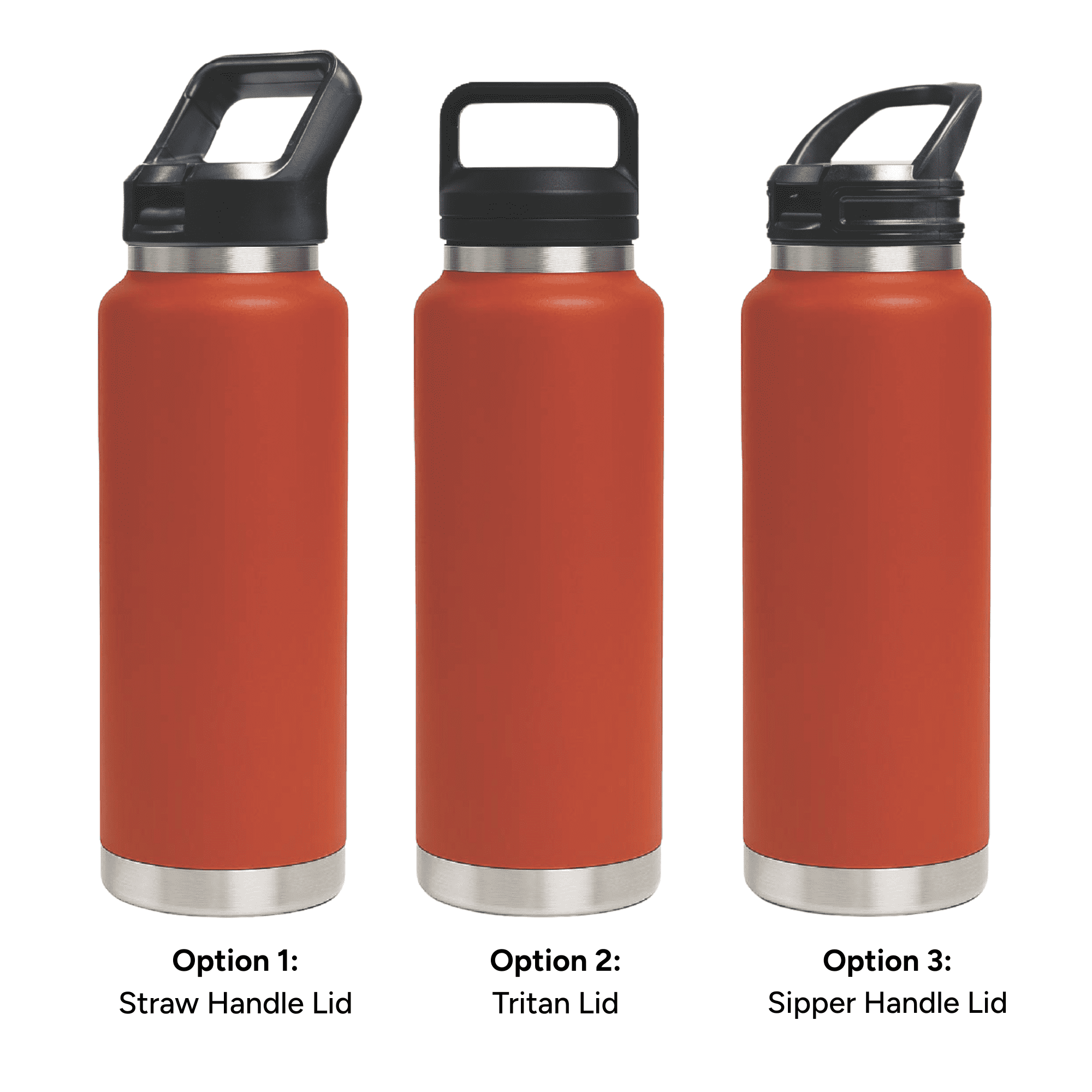 HYDRO - 1L Vacuum Bottle - 3 Different Lid Options