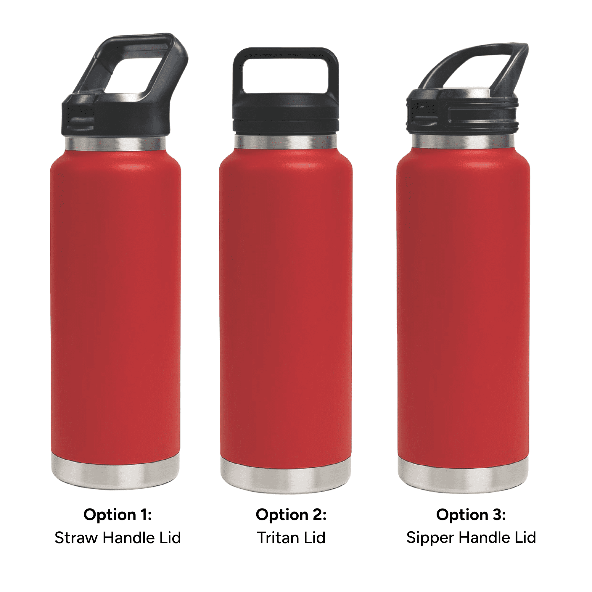 HYDRO - 1L Vacuum Bottle - 3 Different Lid Options