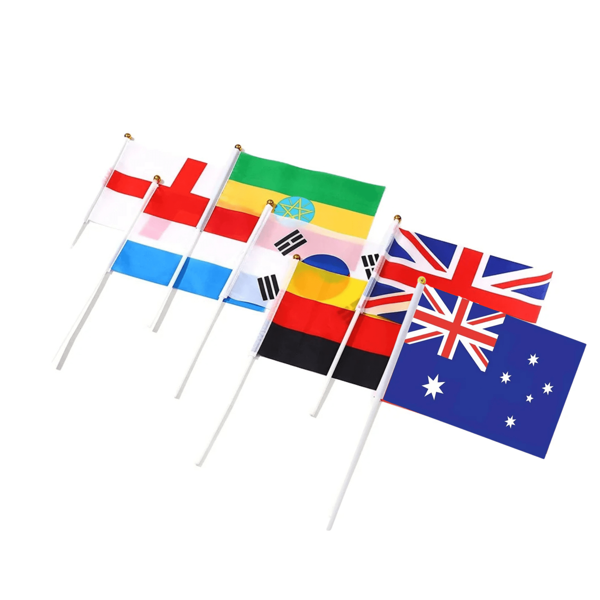 NAVARRE Polyester Handheld Flag with Pole