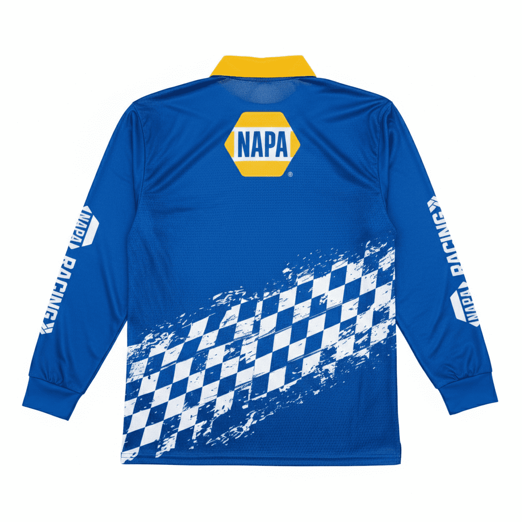 Men's Long Sleeve Polyester Sublimated Fishing Polo