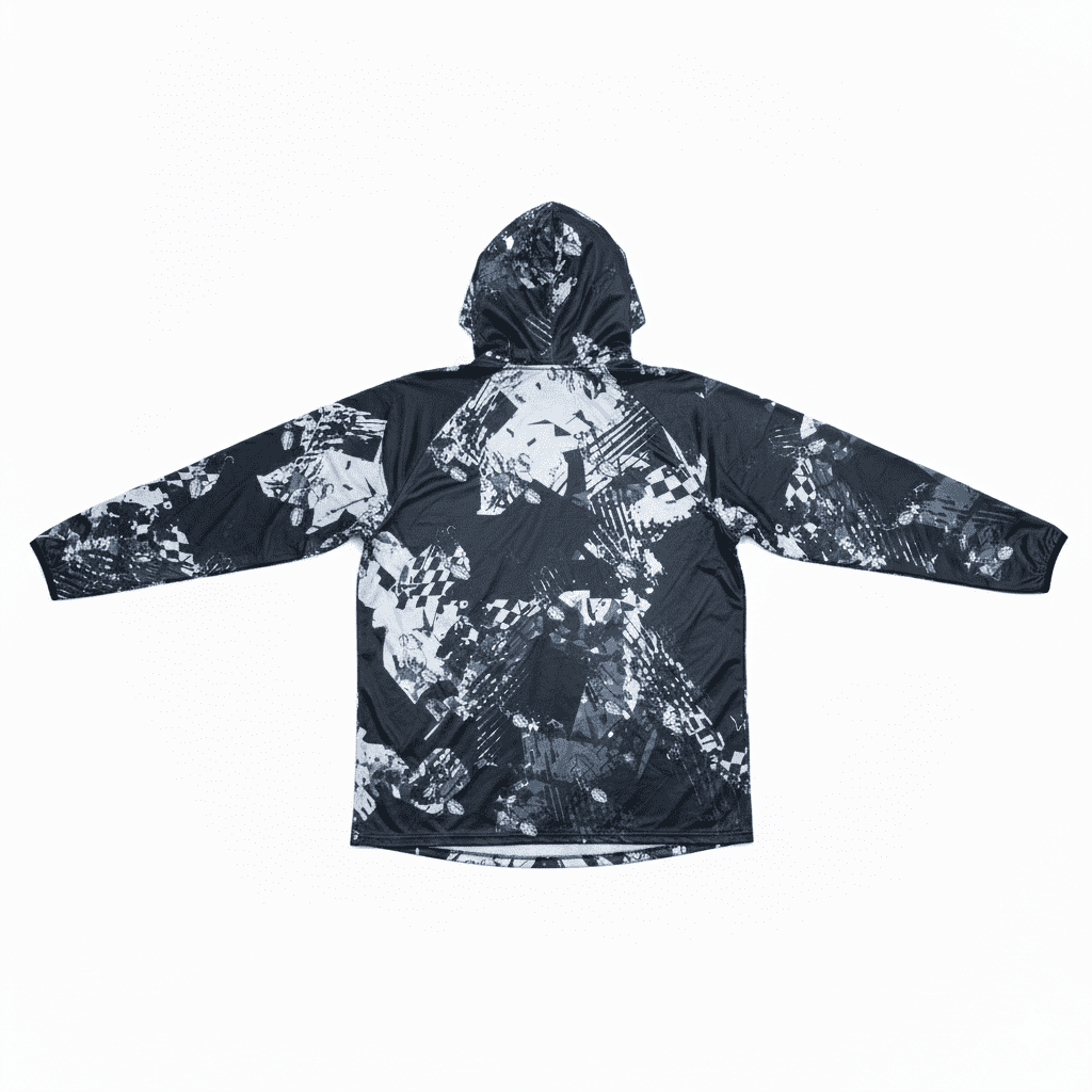 Men's Polyester Sublimated 1/4 Zip Fishing Hoodie