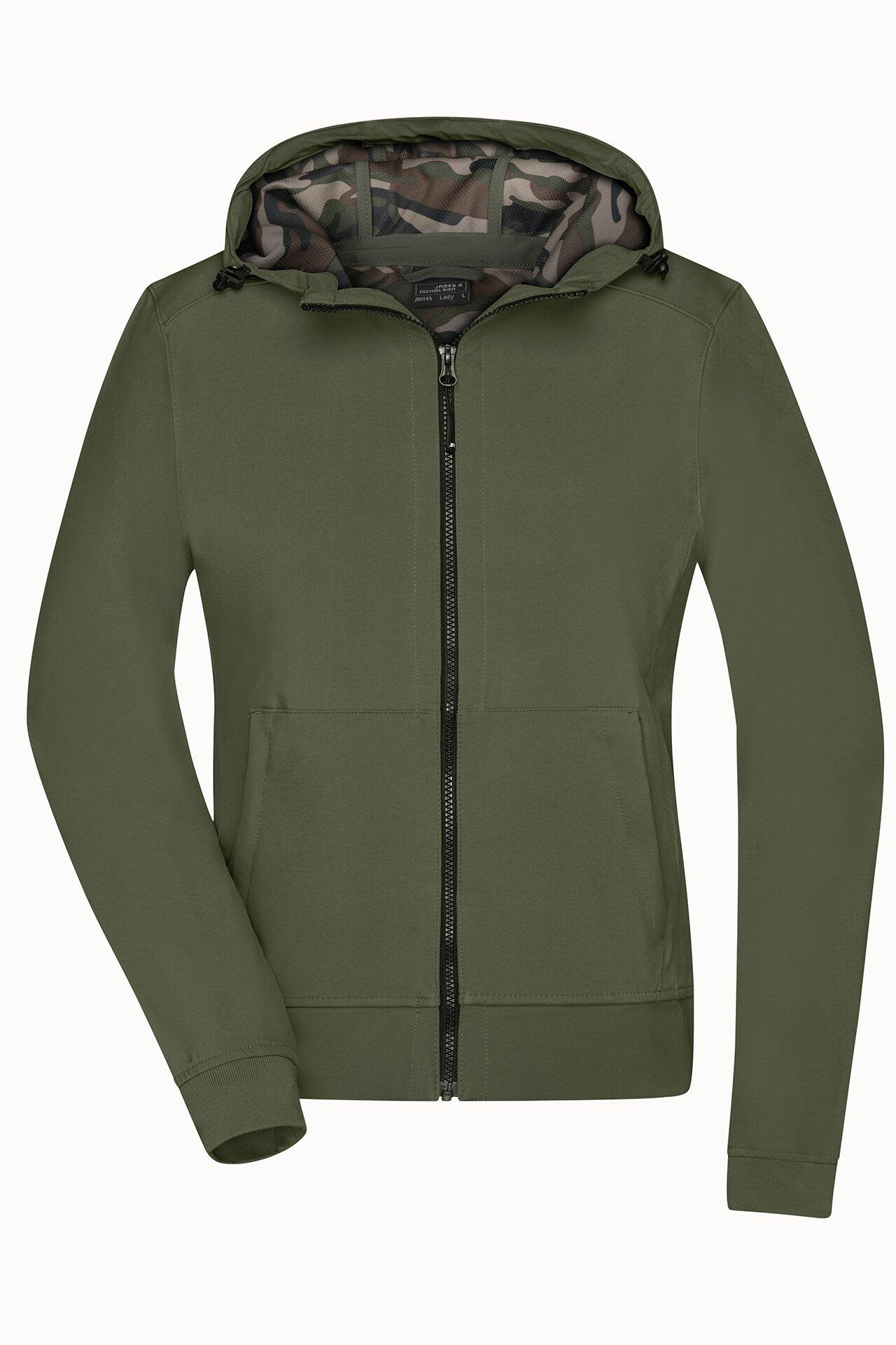 Ladies Hooded Softshell Jacket