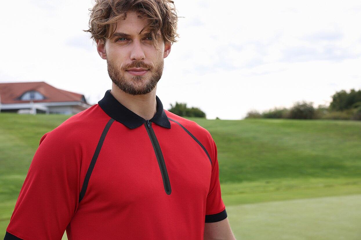 Mens Zip-Polo