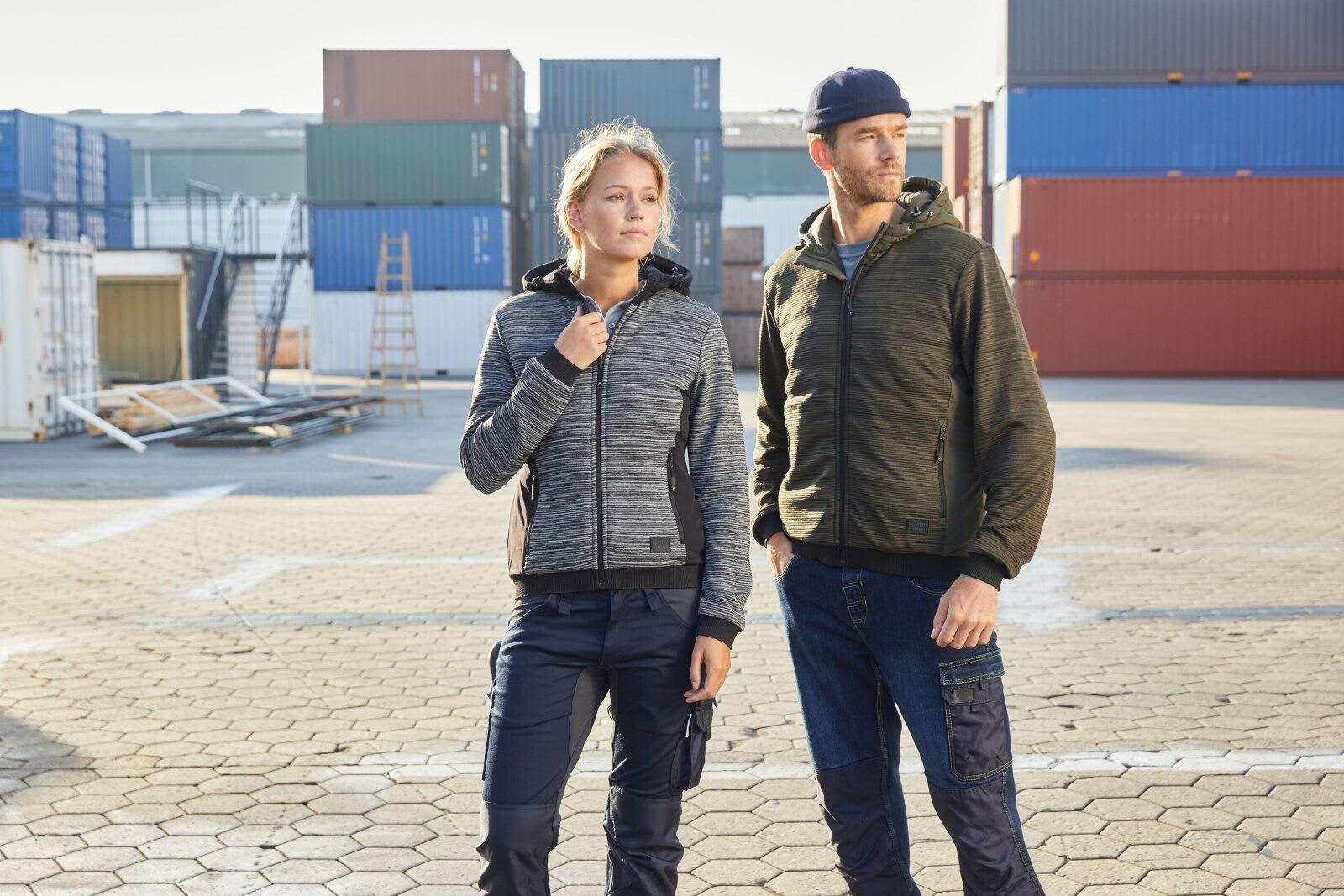 Ladies Padded Hybrid Jacket