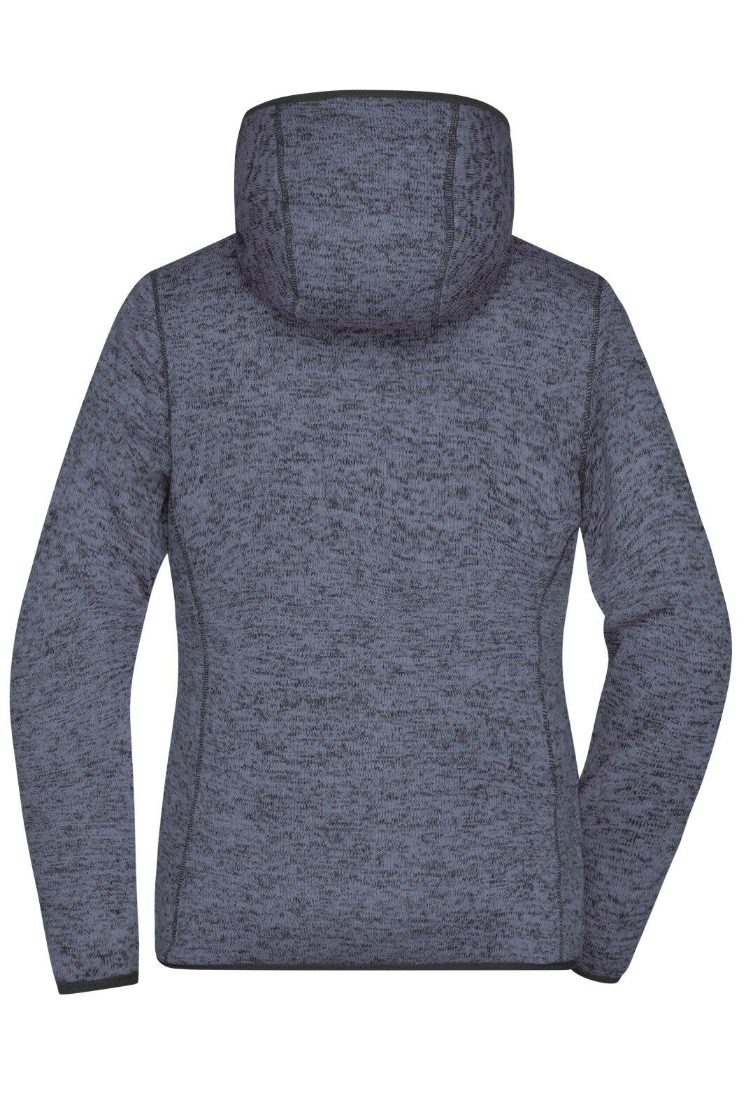 Ladies Knitted Fleece Hoodie