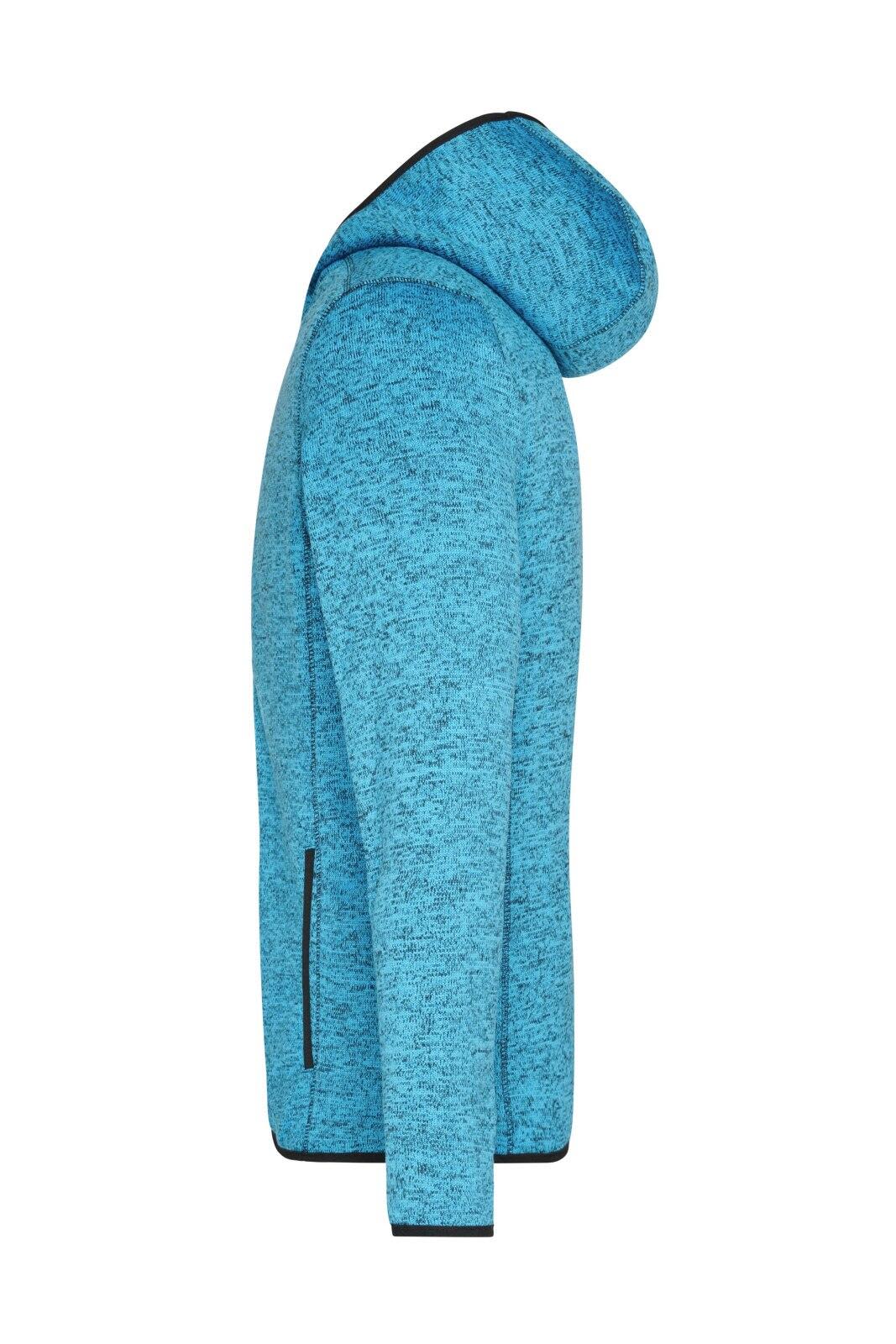 Mens Knitted Fleece Hoodie
