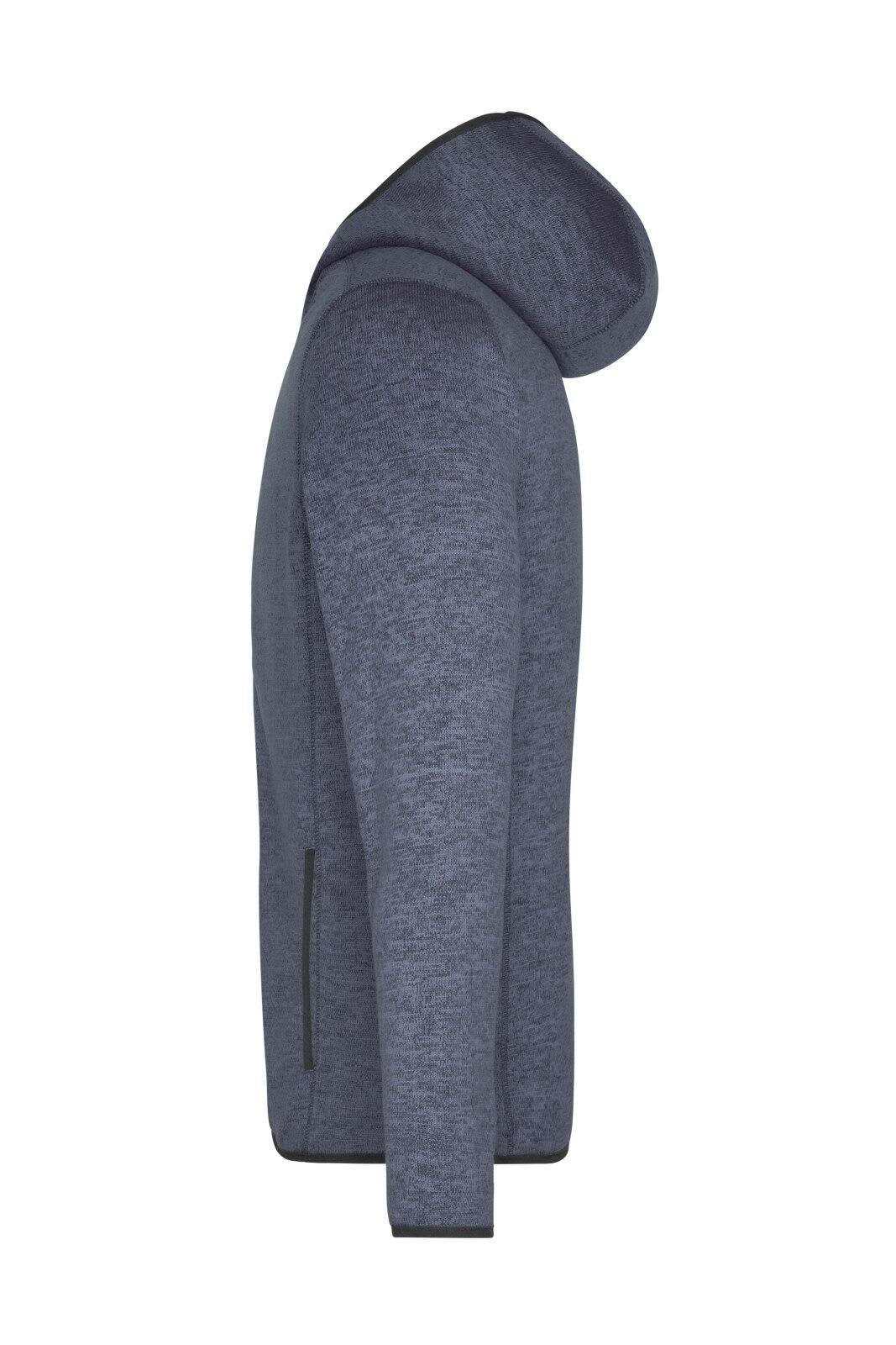Mens Knitted Fleece Hoodie
