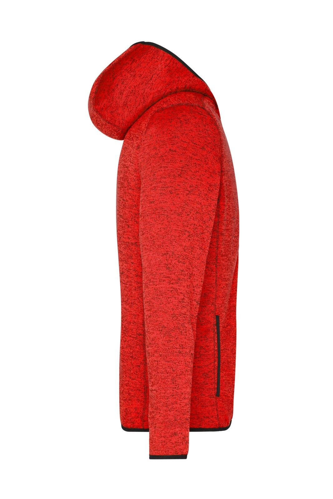 Mens Knitted Fleece Hoodie