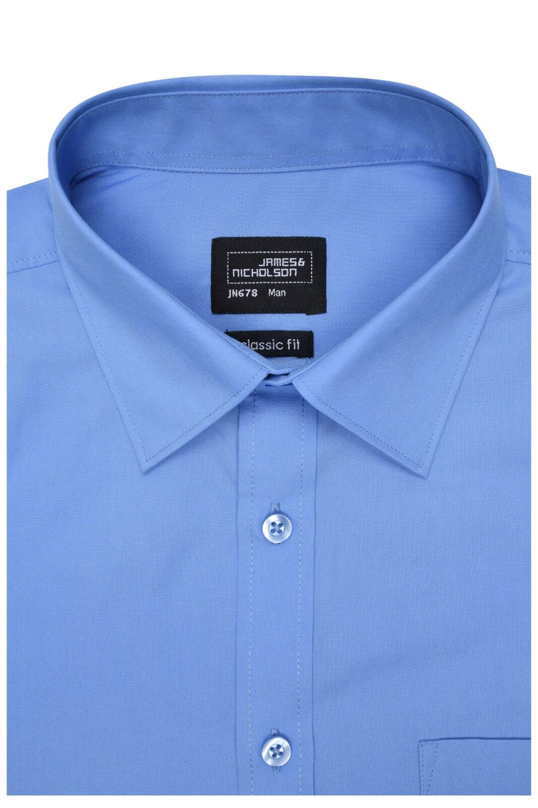 Mens Shirt L-S Poplin
