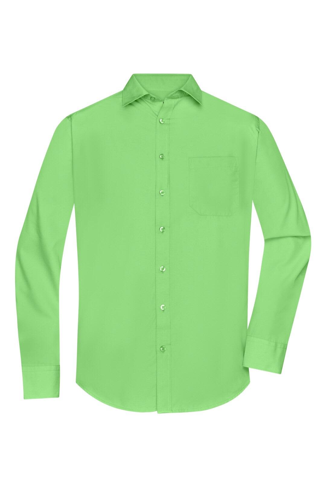 Mens Shirt L-S Poplin
