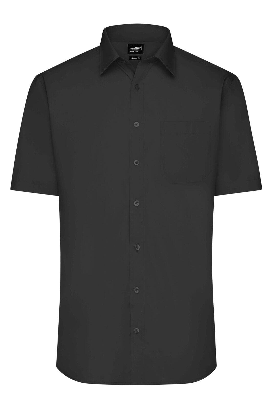Mens Shirt S-S Poplin