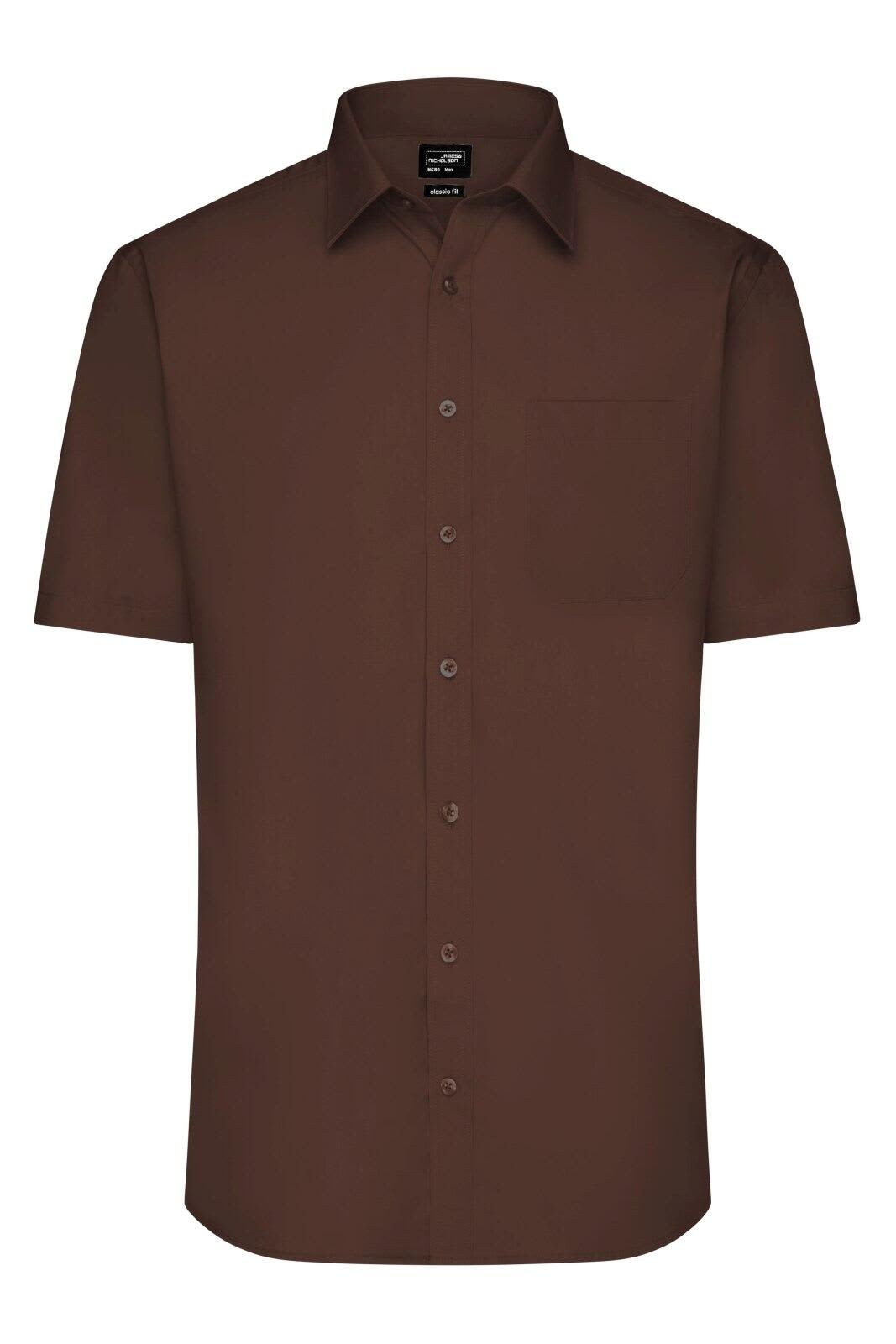Mens Shirt S-S Poplin