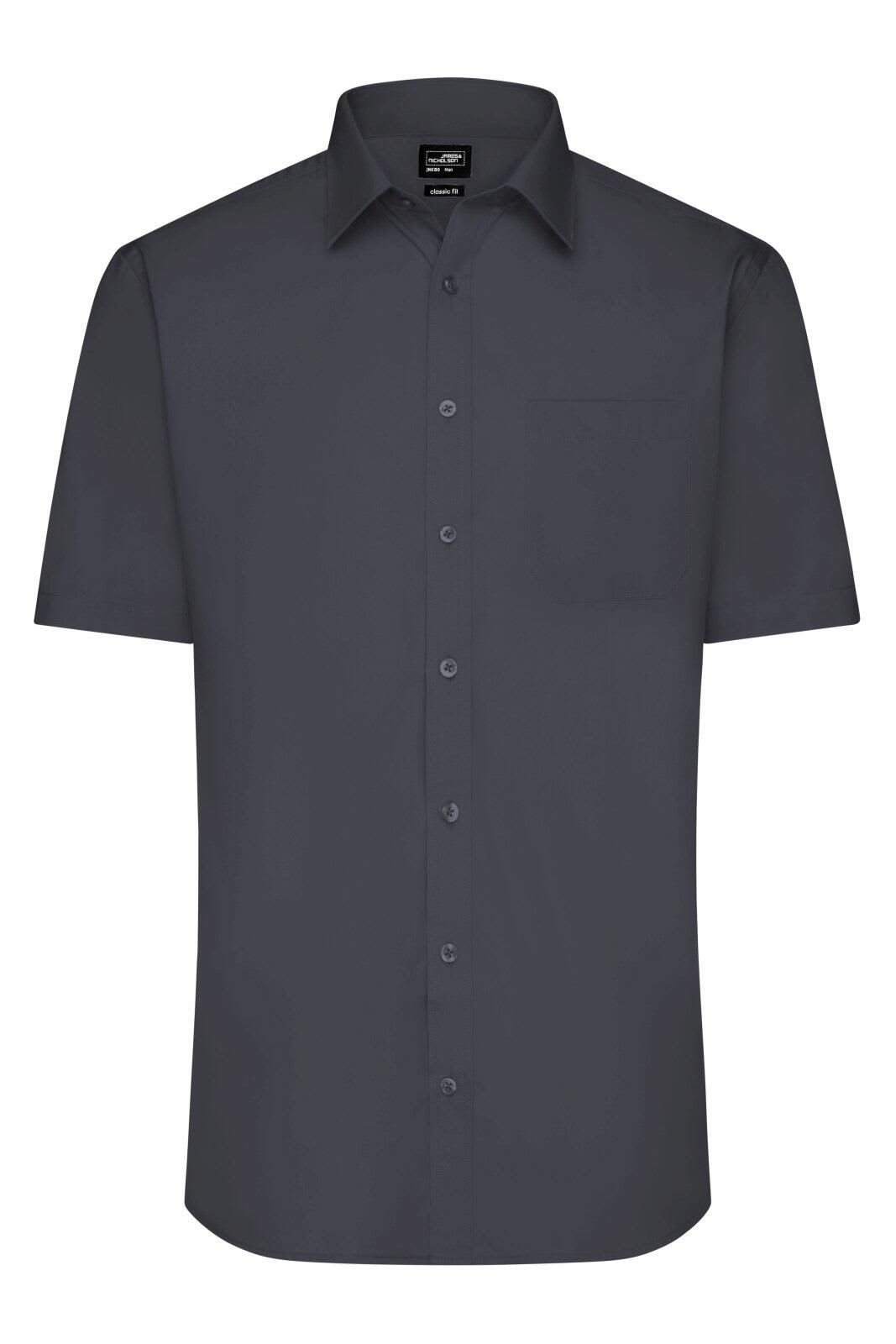 Mens Shirt S-S Poplin