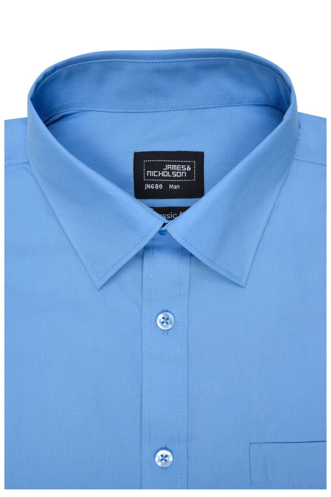 Mens Shirt S-S Poplin