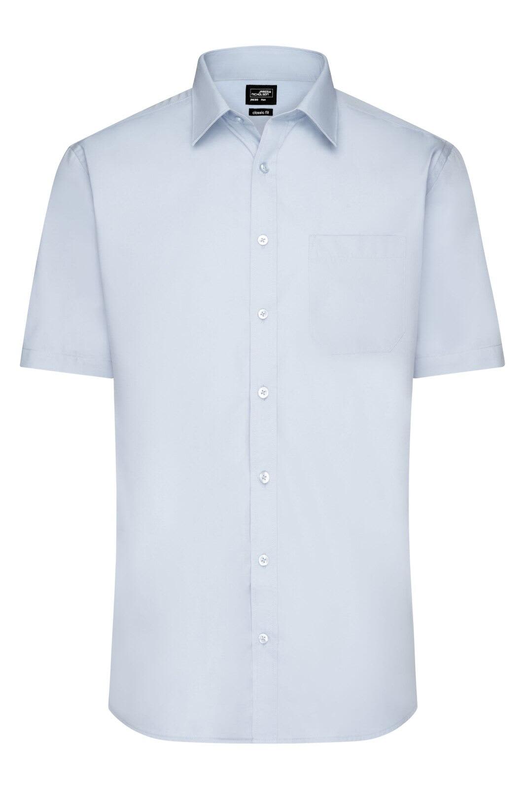Mens Shirt S-S Poplin